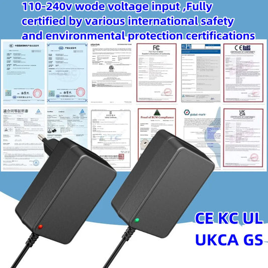 Lithium Battery Charger 4.2V 8.4v 12.6V 16.8V 21V 25.2v 0.5a 0.8A 1A 1.4a 1.5a 1.8 2A 3A 18650 Desk Lamp Flashlight Power Supply