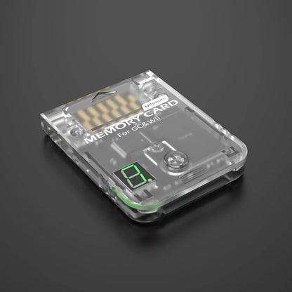 1024 MBit &2048 MBit Memory Card For Gamecube/ Wii(RVL-001) With A Digital Display & 8 Virtual Memory Cards Of 16MBytes Each
