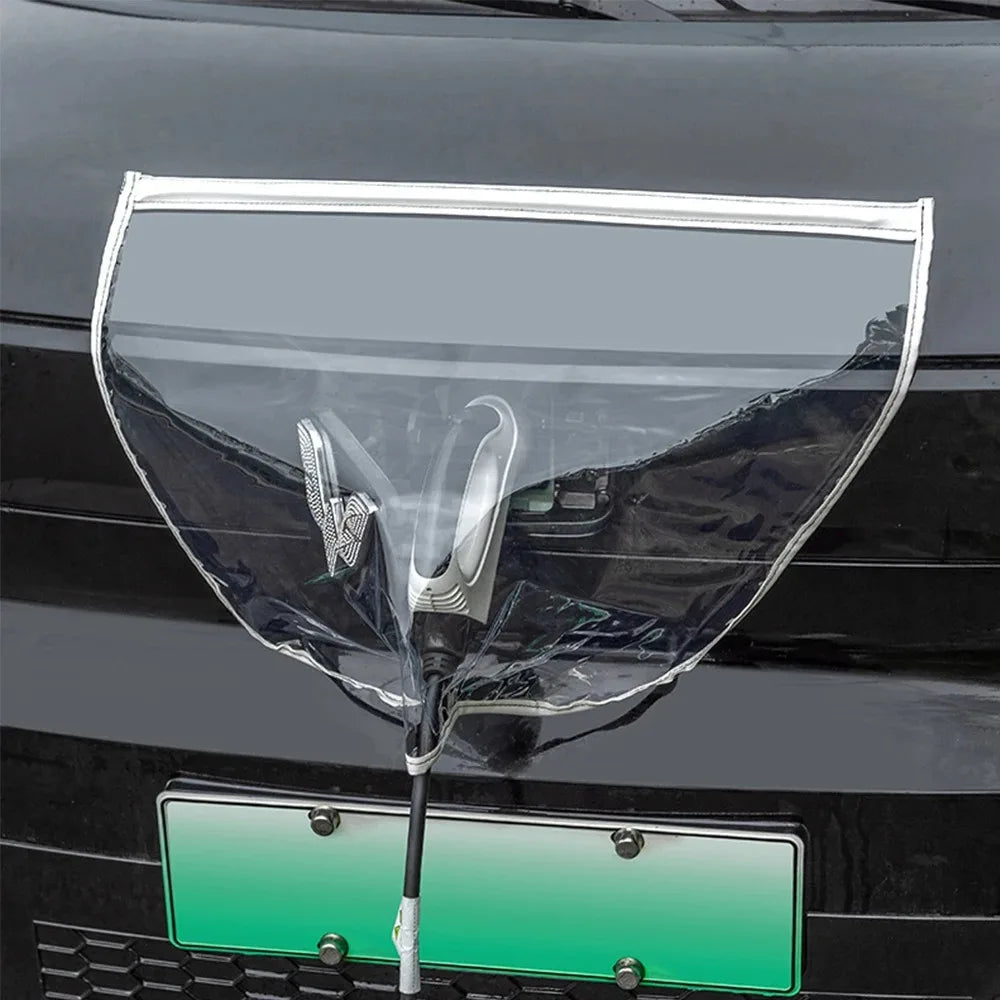 Universal EV Charging Rain Cover Waterproof Anti‑Dust Charger Connector Protector for Electric Vehicle Outdoor Charging