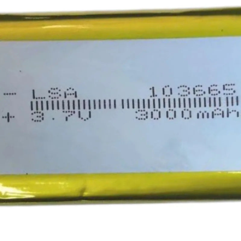 103565 3000mAh 3.7V Polymer Lithium Battery for Power Banks Monitoring Equipment LED Lights Rechargeable Lithium Batteries