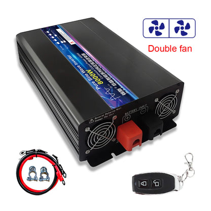 Inverter 12V 24V 48V To AC 110V 127V 220V 6000W 8000W 10000W 12000W Pure Sine Wave Solar Remote Control Switching Power Supply