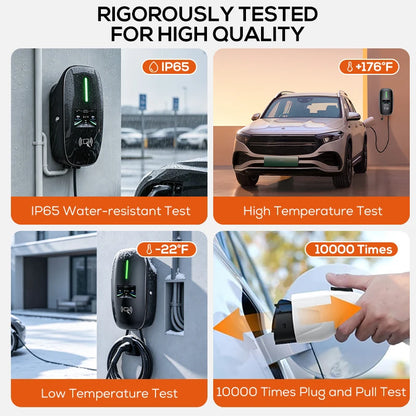 Lifl Electric Vehicle Wall Charger Fast Charging Station Type2 GBT for Electric Cars Wall-Mounted EV Charging Station