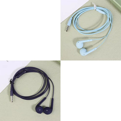 1/2/3pcs Universal 3.5mm Stereo In-Ear Headphones Sport Music Earbud Handfree Wired Headset Earphones with Mic For Xiaomi Huawei