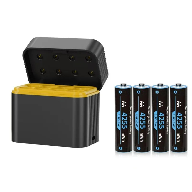 1.5V AA/AAA Lithium Battery LED Light Display Charger Intelligent Storage Charging Integrated Lithium Battery Charger