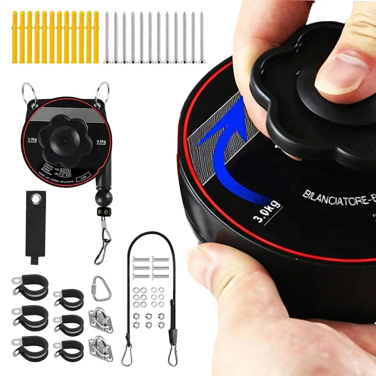 Electric Car Charger Holder Universal Wall Mount Protective EV Charger Cable Retractor for Outdoor Garage Ceiling Wall Parking