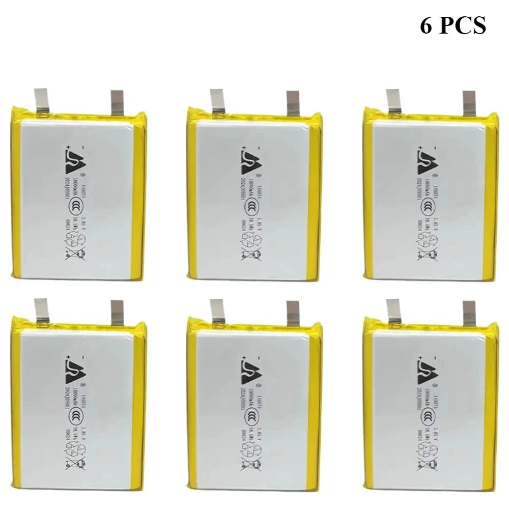 3.7V 10000mAh 146074/136074 Lithium Polymer Battery 3.85V Lipo Li-Po Rechargeable Batteries for Power Bank Laptop Hand Warmer