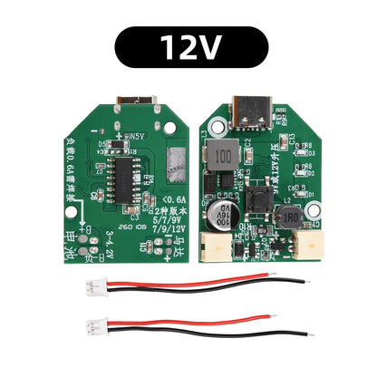 Electric Fan Circuit Universal Control Board 5V 2A to 9V/12V 3 Speed Adjustable Type-C Fast Charge PWM Boost Module Motherboard