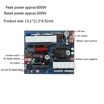 Pure Sine Wave Inverter Motherboard 12V 24V to 220V 1000W 3000W 6000W Transformer Converter Solar Off Grid Power Inverters