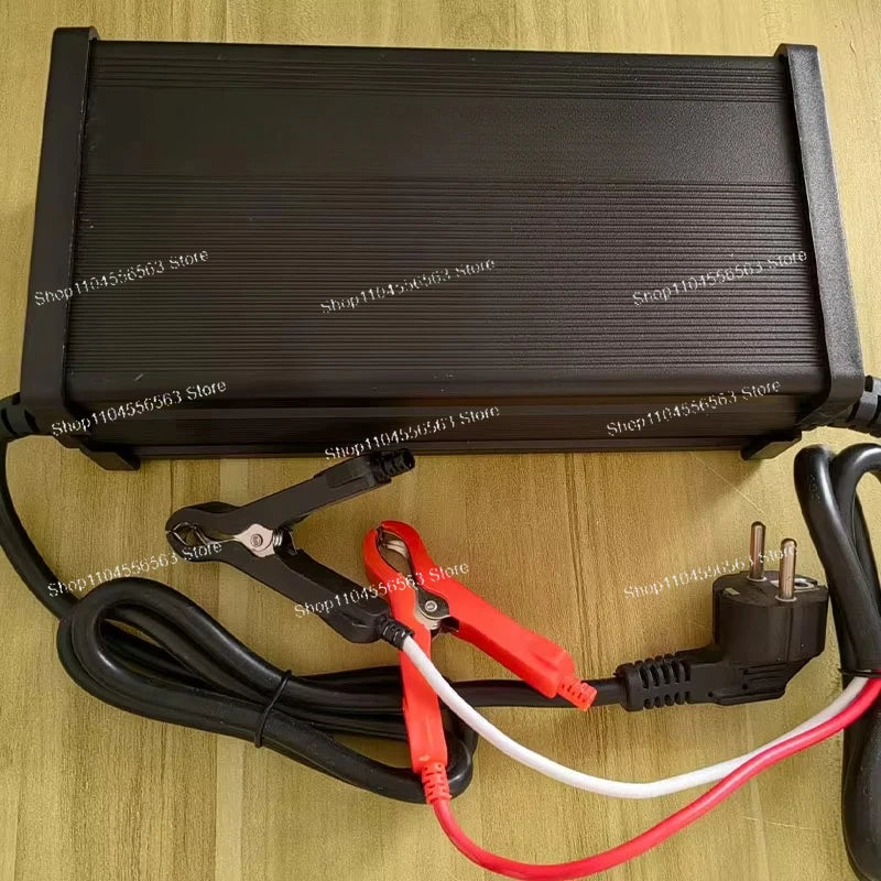 54.6V/58.4V/58.8V 20A Lithium Battery Charger - Compatible with 48V 16S 3.2V LiFePO4 and 13S/14S 3.7V Battery Packs