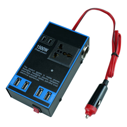 Automotive Inverter Car Power Inverter 12V 24V to 1500W Multifunctional Truck Home Outlet Power Converter Car Power Inverter