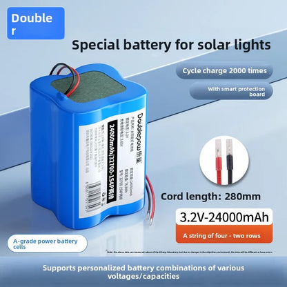 32700 lithium iron phosphate battery pack 3.2V mobile power supply 6.4 garden light street light 12.8V lithium battery
