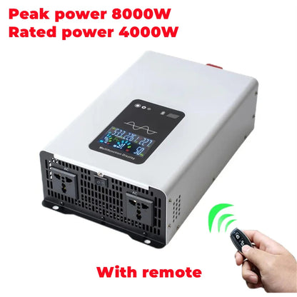 Inverter 12v 220v Pure Sine Wave 8000W 10000W 12000W DC 12V 24V 48V 60V 72V To AC 110V 220V Converter RV Vehicle Solar Inverters