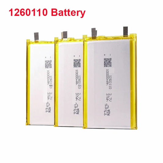 10000mAh 3.7V 1260110 Polymer Lithium Ion Li-ion Rechargeable Battery for Power Bank GPS Tablet E-book Batteries