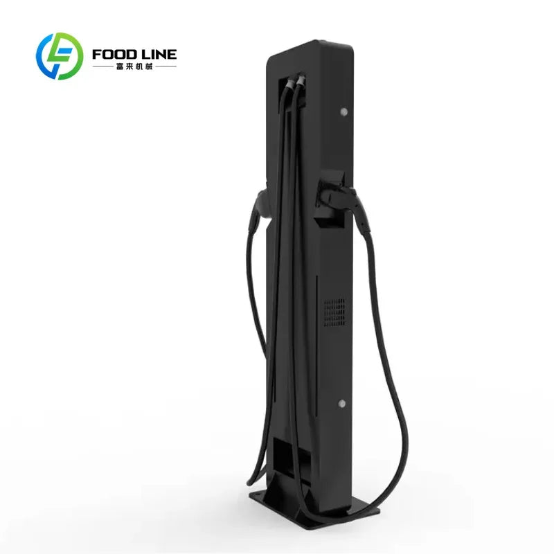 Customized Commercial DC EV Charger Station, 20/30kW Two Cable EVSE Fast Charging Pile for Hotel Private Parking Service