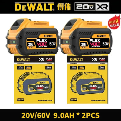 100% Original DeWalt Batteries 20V 6000mAh Li Ion Battery For DCB206 DCB205 DCB204 DCB200 DeWalt Power Tools Air Transport