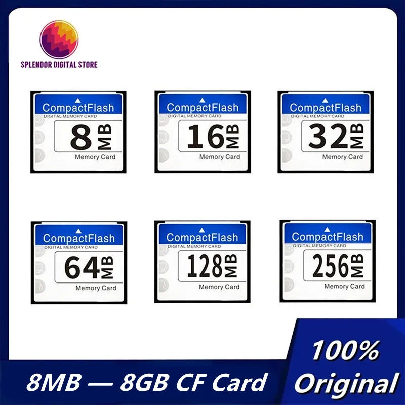High Quality CF Card 8MB 16MB 32MB 64MB 128MB 256MB 512MB 1GB 2GB 4GB 8GB 16GB 32GB 64GB Industrial Compact Flash Card