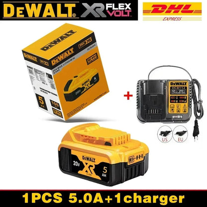 100% Original DeWalt Batteries 20V 6000mAh Li Ion Battery For DCB206 DCB205 DCB204 DCB200 DeWalt Power Tools Air Transport
