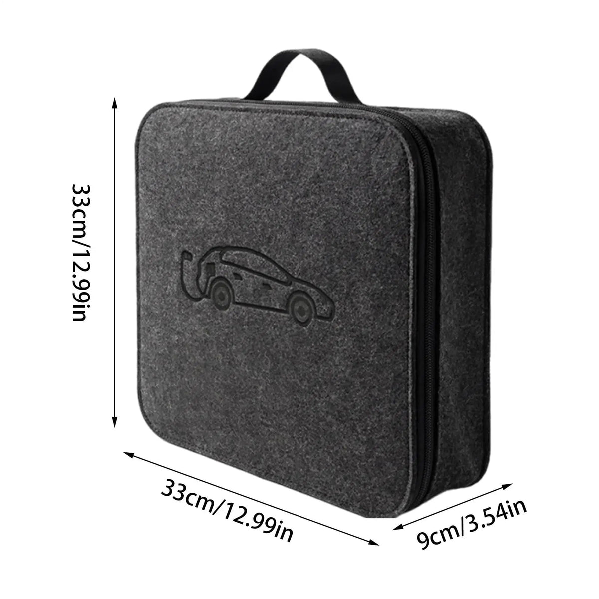 Auto EV Charging Jumper Storage Bag Charging Gun Storage Bag Portable EV Charger Cable Bag New Energy Vehicle Waterproof