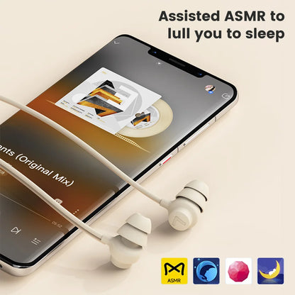 Elbow 3.5mm Wired Earphones Silicone Handsfree Sleep Headphones HiFi Sound Earbuds In-line Control Headset In-ear With Mic