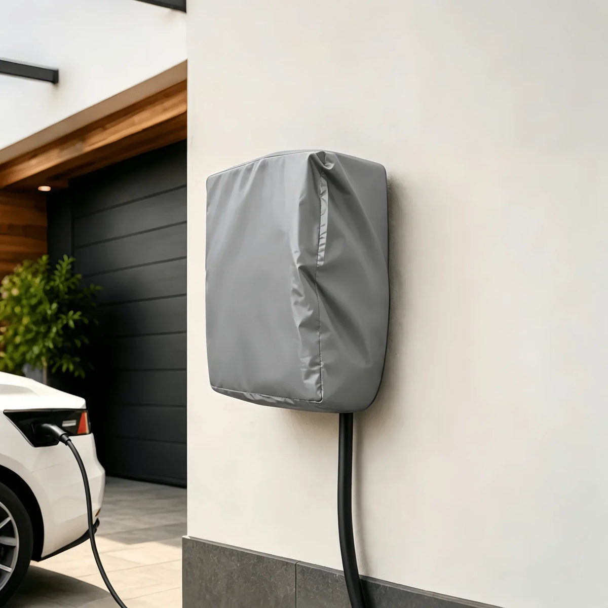 Waterproof Drawstring Bottom EV Charging Post Protective Cover For Electric Vehicle Charger Only Protective Sleeve