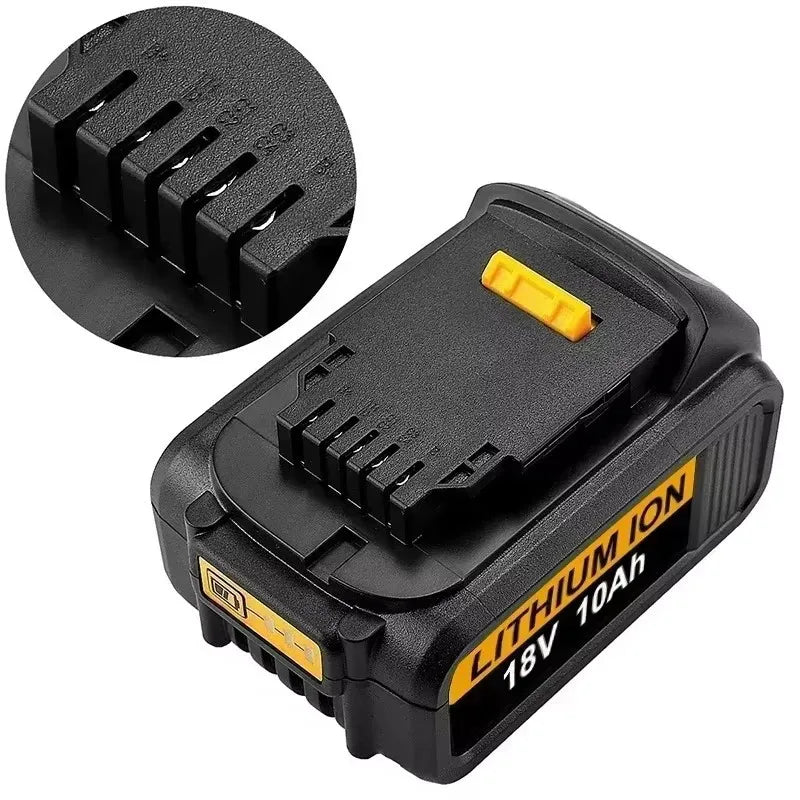 18V 6.0Ah/10.0Ah DCB200 MAX Lithium Battery 18650 for Dewalt DCB606 DCB209 DCB182 DCB205 DCB206 Power Tool Rechargeable Battery