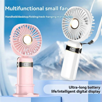 [NEW!N92R】 USB Rechargeable Handheld Fan Portable Handheld Fan Foldable Rechargeable Small Fan C