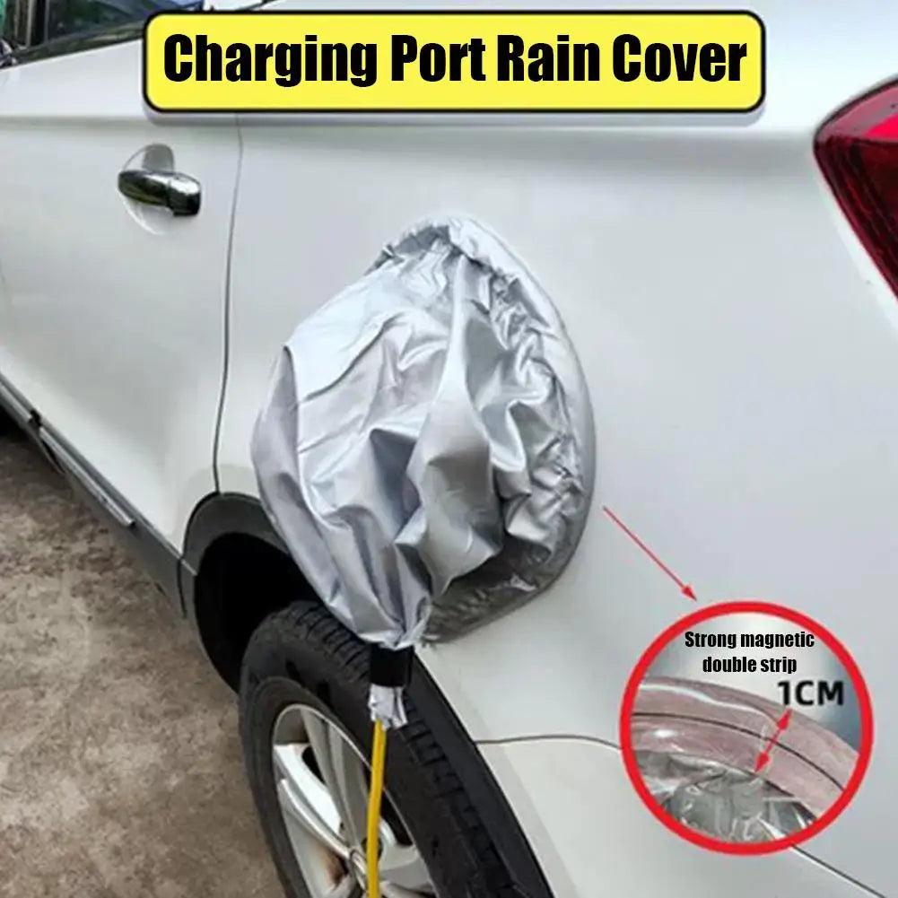 EV Charger Plug Port Rain Cover Magnetic 360° All-round Waterproof Dustproof Charger Gun Protector for Electric Car