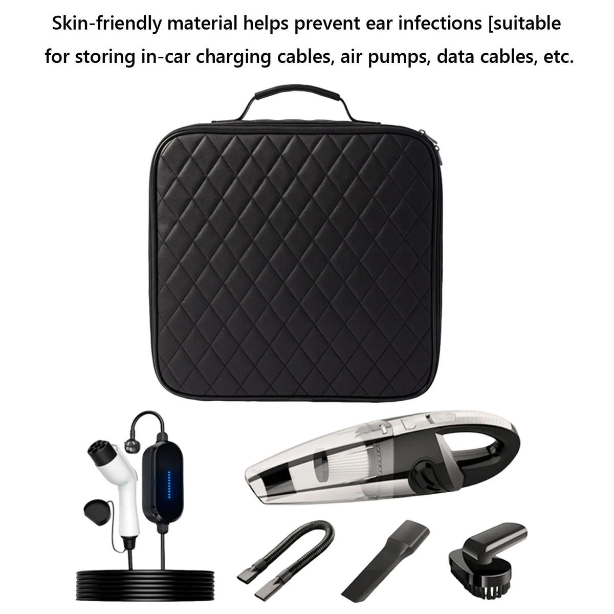 EV Car Charging Cable Storage Carry Bag Waterproof EV Charging Cable Storage Bag for Electric Vehicles Accessories