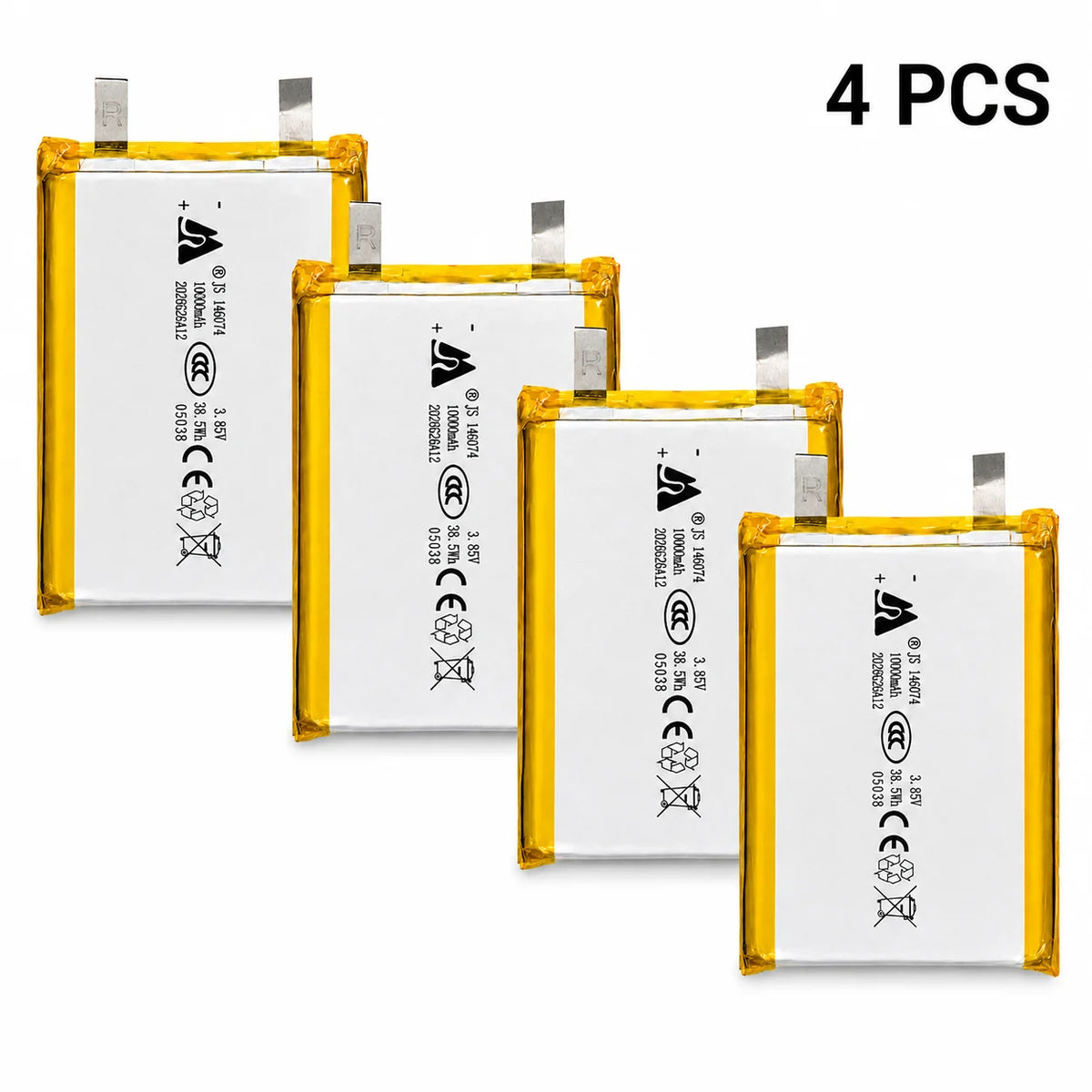 3.7V 10000mAh 146074/136074 Lithium Polymer Battery 3.85V Lipo Li-Po Rechargeable Batteries for Power Bank Laptop Hand Warmer