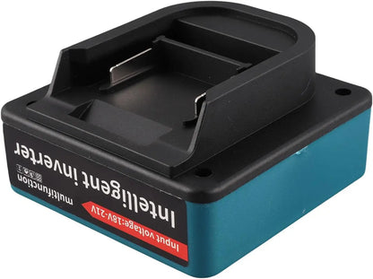 18V 20V to 220V Battery Inverter, Double Plug, 120W, Smart Transformer, Multifunctional for Home and Outdoor Work