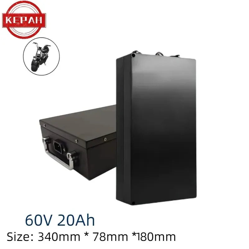 Electric  Lithium Battery Waterproof 18650 Battery 60V 20ah for Two Wheel Foldable Citycoco