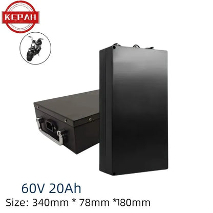 Electric  Lithium Battery Waterproof 18650 Battery 60V 20ah for Two Wheel Foldable Citycoco