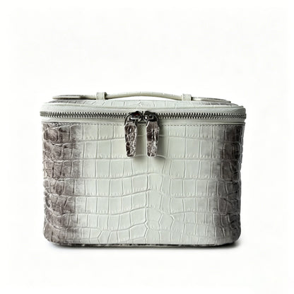 First layer cowhide crocodile pattern Makeup Bag Large Capacity Women Travel Toiletry Carry Case Classic Organizr Cosmetic pouch
