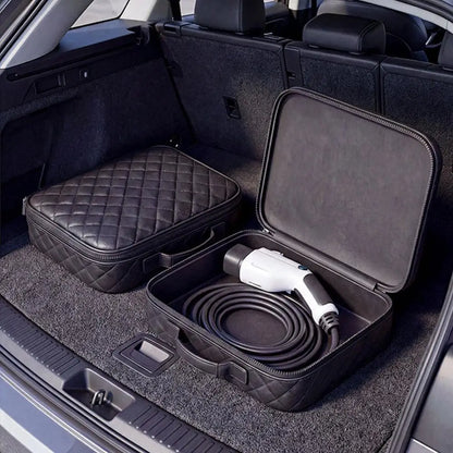 New Energy Vehicle Charging Gun Storage Bag Portable EV Charger Cable Bag Waterproof Auto EV Charging Jumper Storage Bag