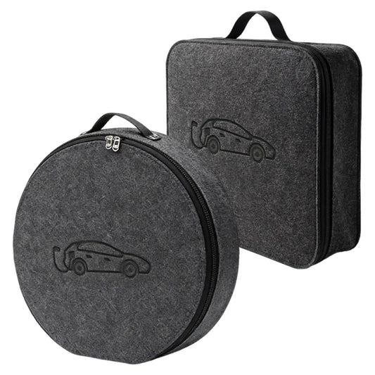 Energy Vehicle Charging Gun Storage Bag Portable EV Charger Cable Bag Waterproof Auto EV Charging Jumper Storage Bag