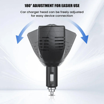 150W Car Inverter DC 12V to AC 220V Converter with Digital Display Type-C Port Adapter for Vehicle Charger Car Power Outlet