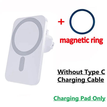 Magnetic Car Wireless Charger For iPhone 17 16 15 14 13 12 Pro Max Mini Car Phone Holder Stand Mount Fast Charging Station