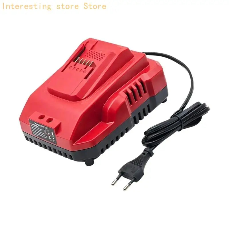 Home DIY Battery Chargers with EU Plugs Cord, 18V Lithium Charging Station, Vented Housing, and Slide in Dock for
