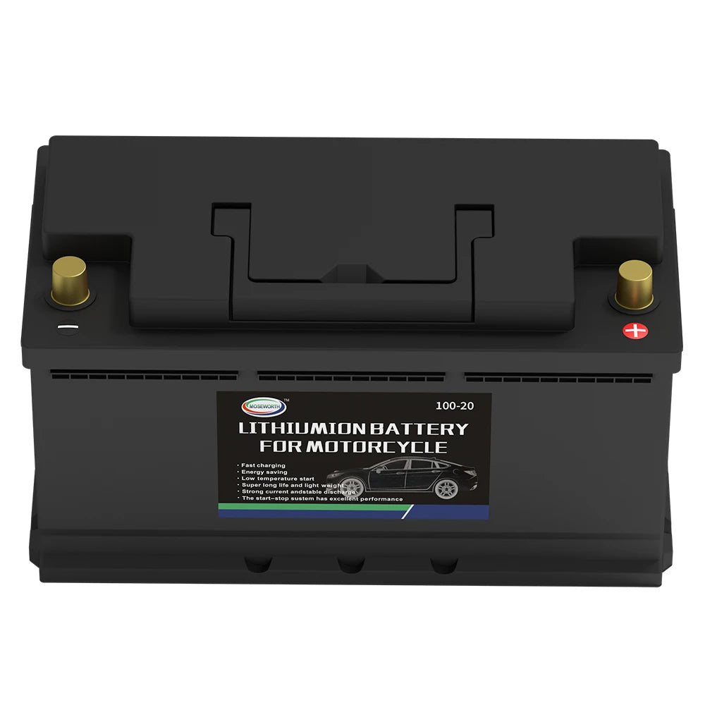 Car Battery 12V LiFePO4 Lithium Iron Phosphate Deep Cycle Built-in BMS 20Ah 40Ah 80Ah 100Ah High-Performance Automotive Battery
