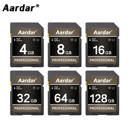 256MB 512MB 1G 2G 4G 8G 16G 32G 64G Memory SD Card High Speed Professional Storage Aardar Camera Memory Card U1 Class 10 UHS-I