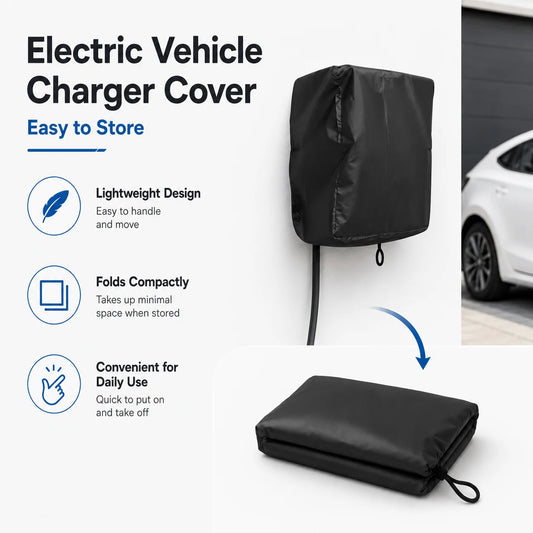 Waterproof Drawstring Bottom EV Charging Post Protective Cover For Electric Vehicle Charger Only Protective Sleeve
