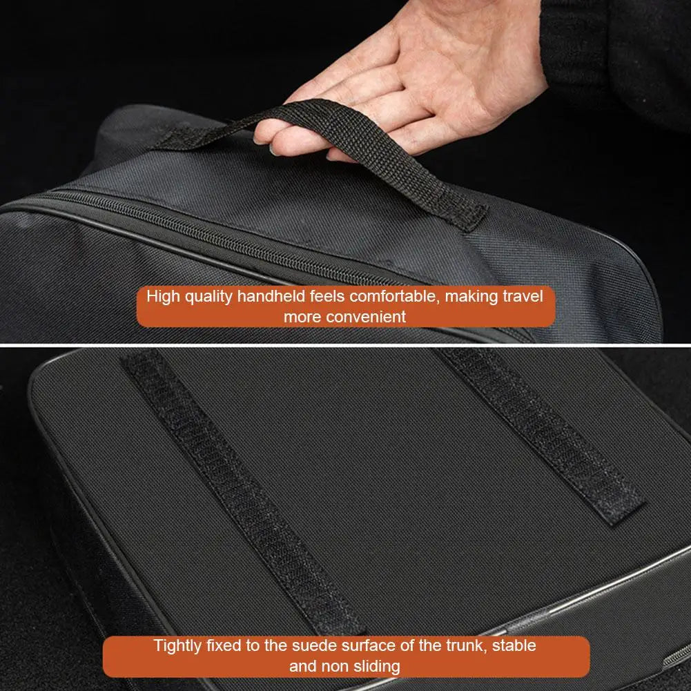 EV Charging Cable Storage Bag Electric Car Charger Box Charging Organizer Jumper Cable Bag Waterproof Fire Retardant Organizer