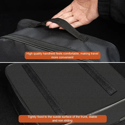 EV Charging Cable Storage Bag Electric Car Charger Box Charging Organizer Jumper Cable Bag Waterproof Fire Retardant Organizer