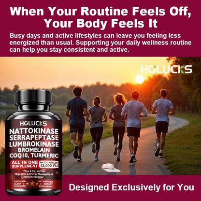 Nattokinase Supplement, Supports Blood Flow, Heart Health, & Healthy Circulation, Digestive Aid, Boosts Cellular Energy