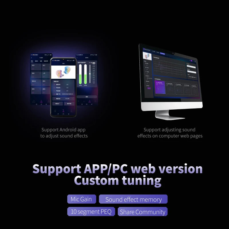 EPZ G30 In-Ear Earphones HIFI Sound Quality Music IEM Wired E-Gaming Earphones 1DD+1BA Hybrid Armature With Detachable Cable