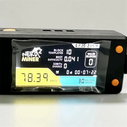 ABQR NerdMiner V2 78kh/S Hashrate Bitcoin Nerd Miner BTC Lottery Miner Solo Btc Crypto Miner Mining Machine with Display