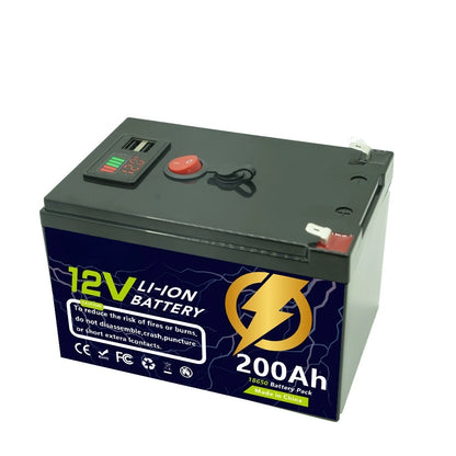 12.6V 160Ah 180Ah 200Ah Large Capacity Lithium Battery for Solar Panel Fishfinder Drive Wheel Lighting Rechargeable Batteries
