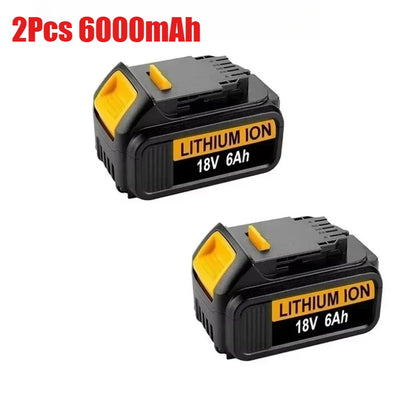 18V 6.0Ah/10.0Ah DCB200 MAX Lithium Battery 18650 for Dewalt DCB606 DCB209 DCB182 DCB205 DCB206 Power Tool Rechargeable Battery