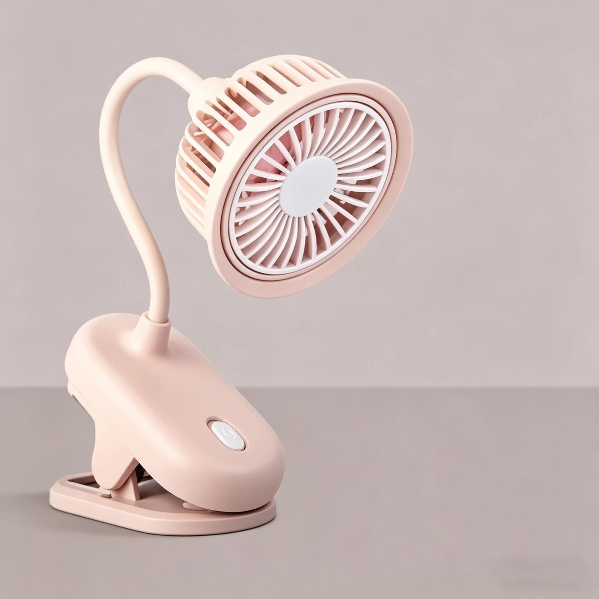 USB Rechargeable Clip on Small Fan 360° Adjustable Battery Powered Mini Fan Strong Wind Flexible Neck Desktop Stroller Quiet Fan