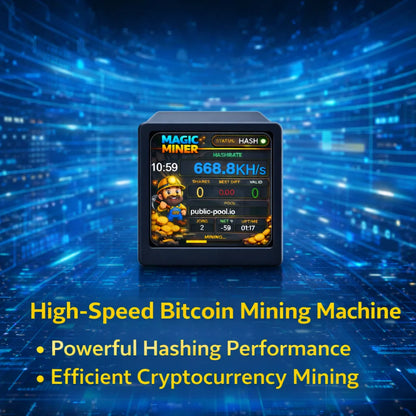Mini High-Speed Cryptocurrency Mining Equipment With WiFi, Bitcoin Miner Monitoring, USB Power Supply, Real-Time Hashrate Displa